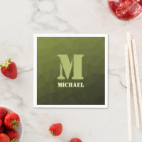 Army Green Oliven geometric mesh muster Monogram