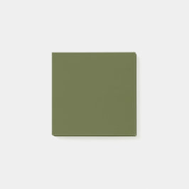 Army Green Simple 3" x 3" Post-it Klebezettel