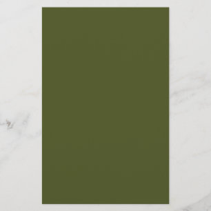 Army Green Solid Color Briefpapier