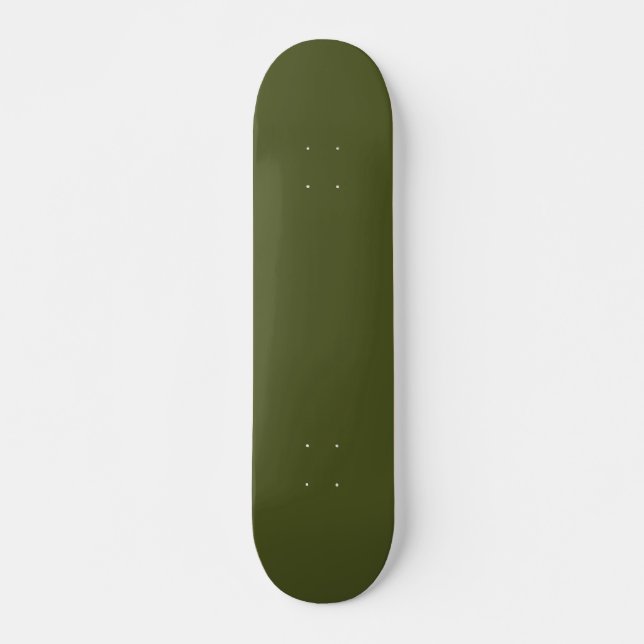 Army Green Solid Color Skateboard (Vorne)