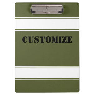 Army Green Style Klemmbrett