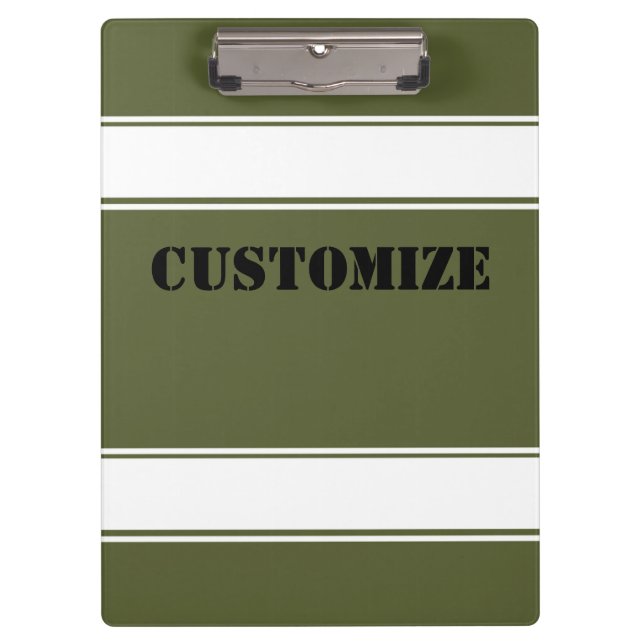Army Green Style Klemmbrett (Vorderseite)
