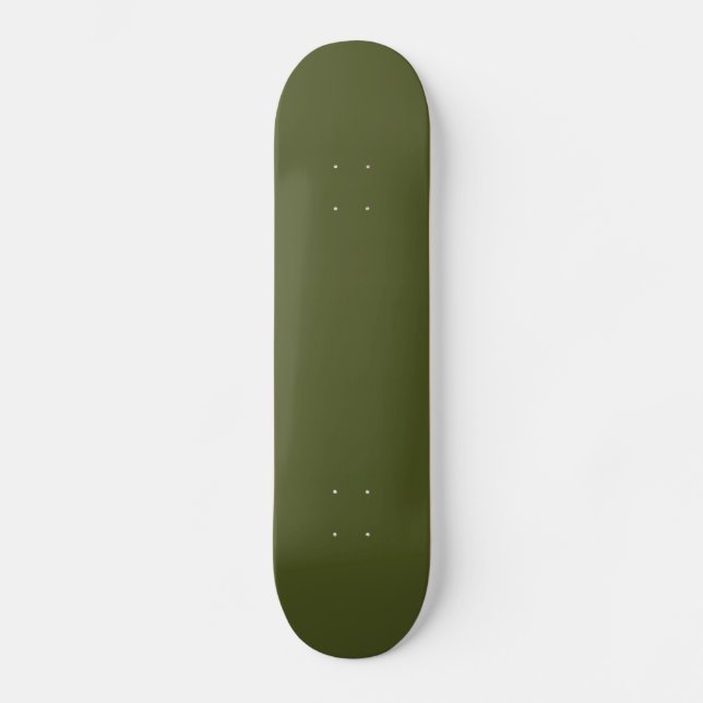 Army green (Vollfarbe) Skateboard (Vorderseite)