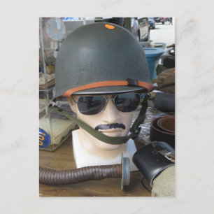 Army Helmet Postkarte