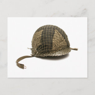 Army Helmet Postkarte