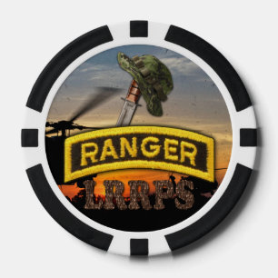 Army im Flugzeug Ranger lrp lrps Veteranen Veteran Pokerchips