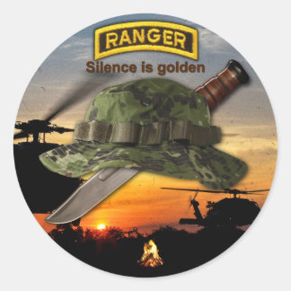 Army Im Flugzeug Ranger LRRP Recon LRPS Runder Aufkleber