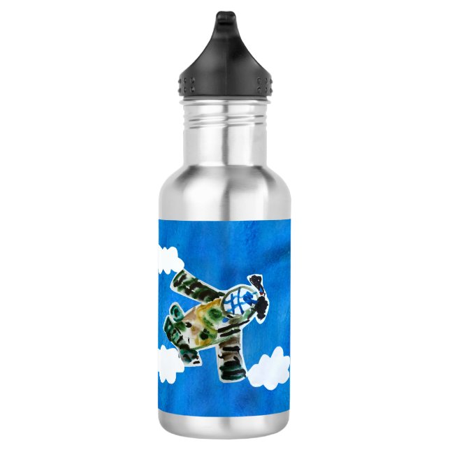 Army Jet "Kunst von Kindern" Edelstahlflasche (Rechts)