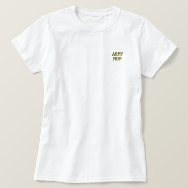 ARMY-MAMA besticktes Shirt (Design vorne)