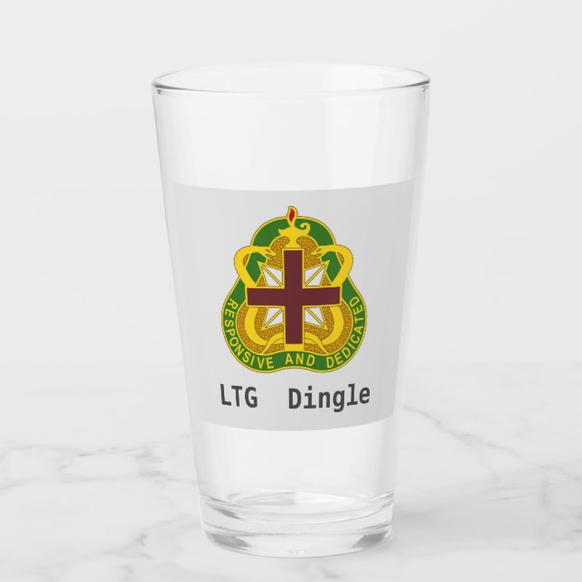 Army MEDCOM DUI Personalisiert Glas (Vorderseite)