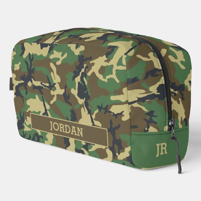 Army Military Camouflage Camo Print Waschbeutel (Rechte Ecke)