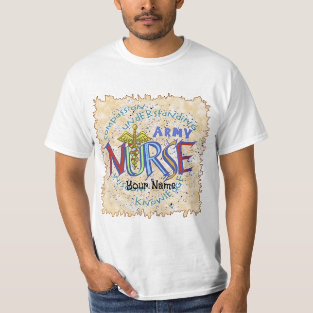 Army Nurse Motto T-Shirt (Vorderseite)