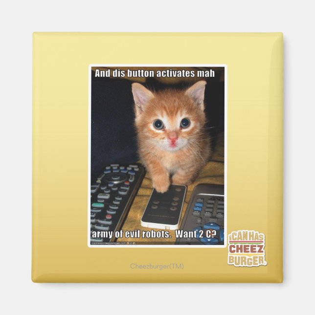 Army of Evil Robots Magnet (Vorne)