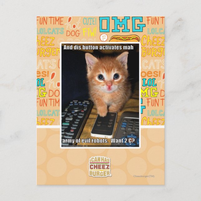 Army of Evil Robots Postkarte (Vorderseite)