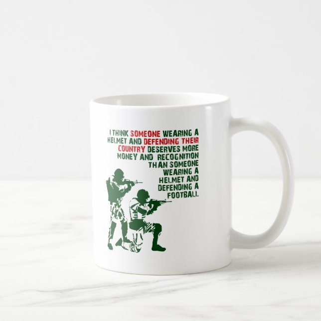 Army Over Sports Funny Mugs Kaffeetasse (Rechts)