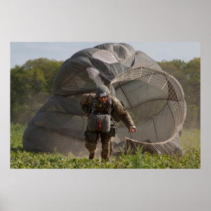 Army Paratrooper Poster