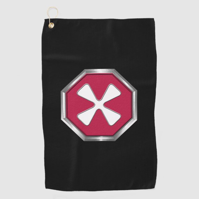 Army Patch Golfhandtuch (Vorderseite)