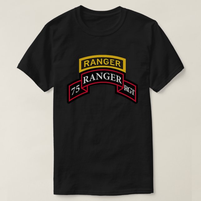 Army Ranger Shirt - 75. Ranger - Scroll & Tab "Cl (Design vorne)
