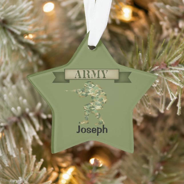 Army Soldier Personalisierte Ornament der Streitkr (Baum)