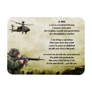 Army Soldier Son Poem Magnet