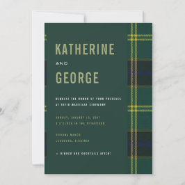 Army Tartan Einladung