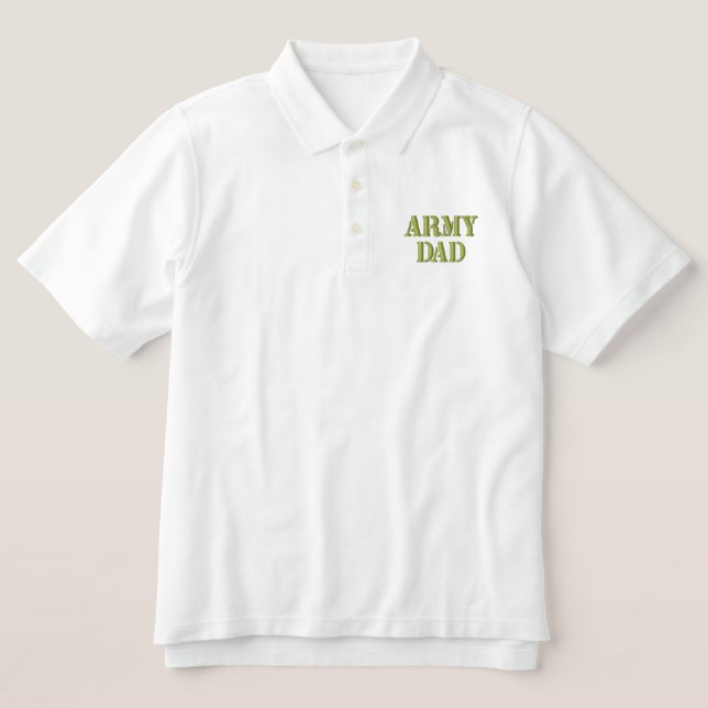ARMY VATER besticktes Shirt (Design Vorderseite)