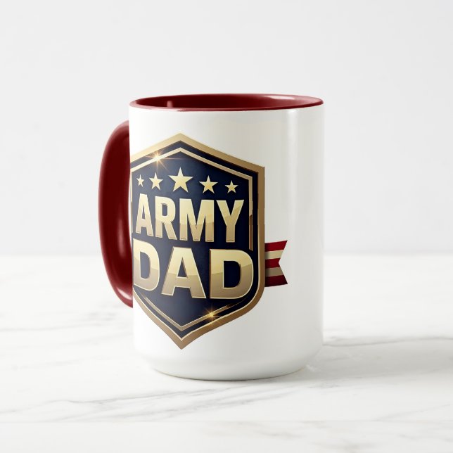 Army-Vater Tasse (Vorderseite Links)