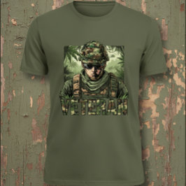 Army Veteran Camouflage T-Shirt