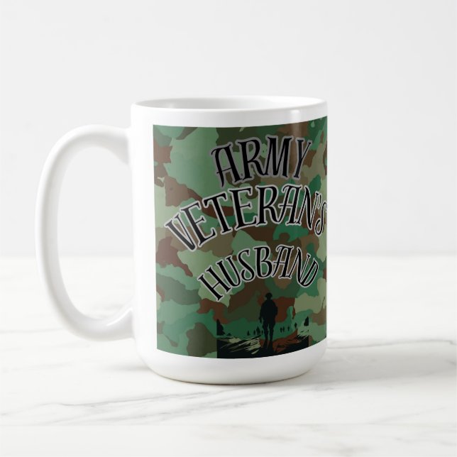 Army Veteran's Ehemann Kaffeetasse (Links)