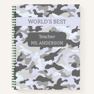Army Winter/Snow Camouflage Notizbuch