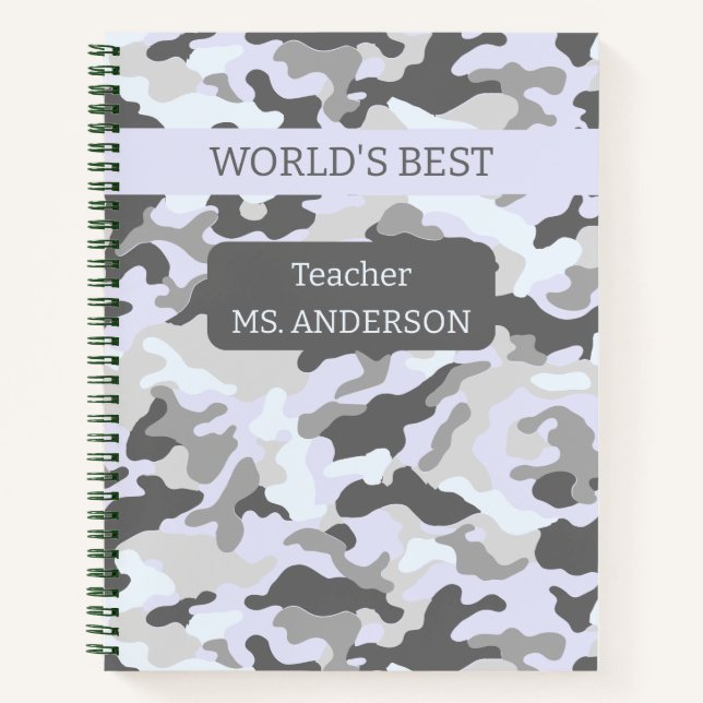 Army Winter/Snow Camouflage Notizbuch (Vorderseite)