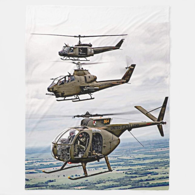 ARMYHELICOP[TERS] FLEECEDECKE (Vorderseite)