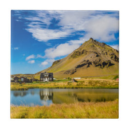 Arnarstapi Amtmansshus und Stapafell, isländisch Fliese