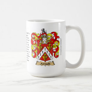 Arndt Familien-Wappen (Wappen) einschließlich ode Kaffeetasse