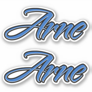Arne Nom autocollant Stickerset bleu