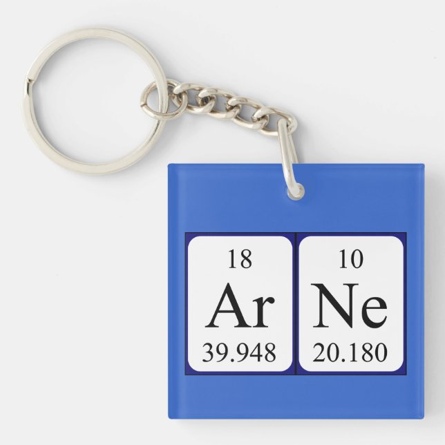 Arne Periodennamenschlüsselring Schlüsselanhänger (Vorderseite)