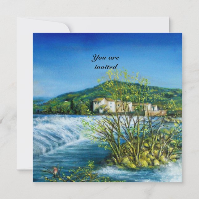 ARNO FLUSS, FLORENZ LANDSCHAFT EINLADEN EINLADUNG (Vorderseite)