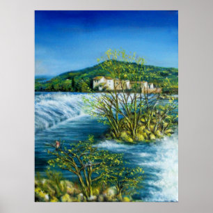 ARNOFLOSS BEI ROVEZZANO Florenz Italien Poster