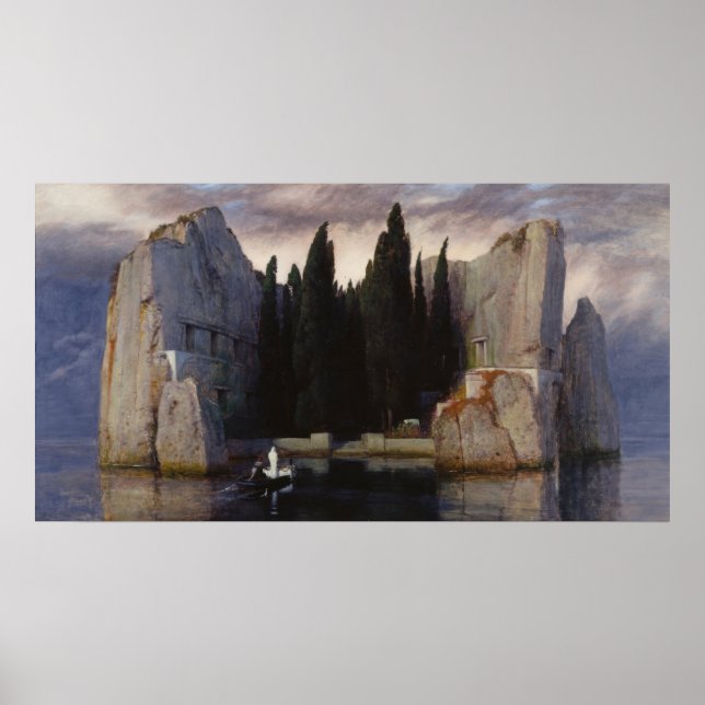 Arnold Böcklin - Die Insel der Toten Poster (Vorne)