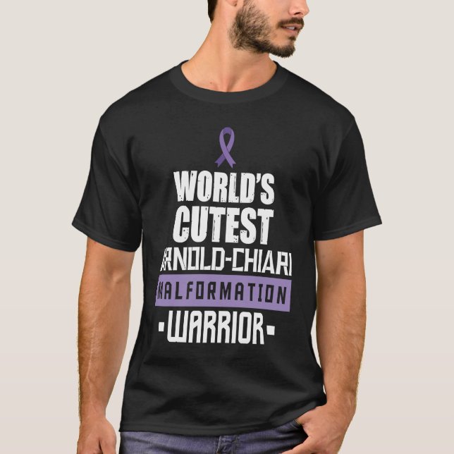 Arnold Chiari Malformation Warrior Cutest Awarenes T-Shirt (Vorderseite)