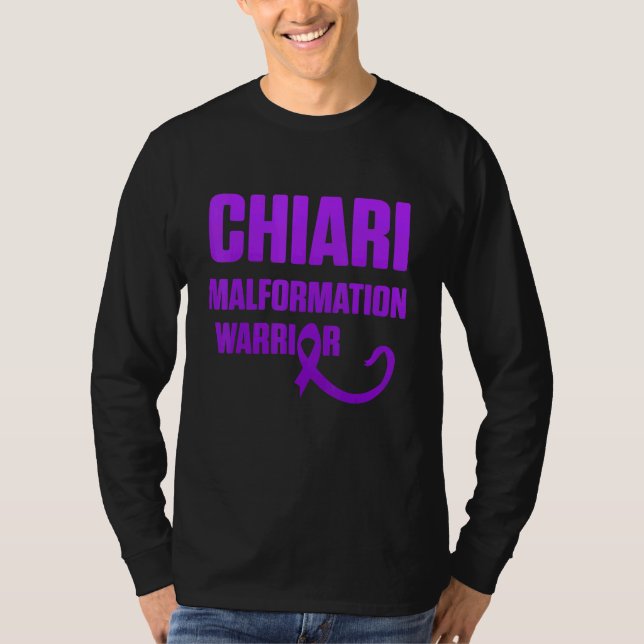 Arnold Chiari Malformation Warrior Fight Awareness T-Shirt (Vorderseite)
