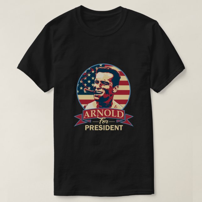 Arnold für Präsident Essential T-Shirt (Design vorne)