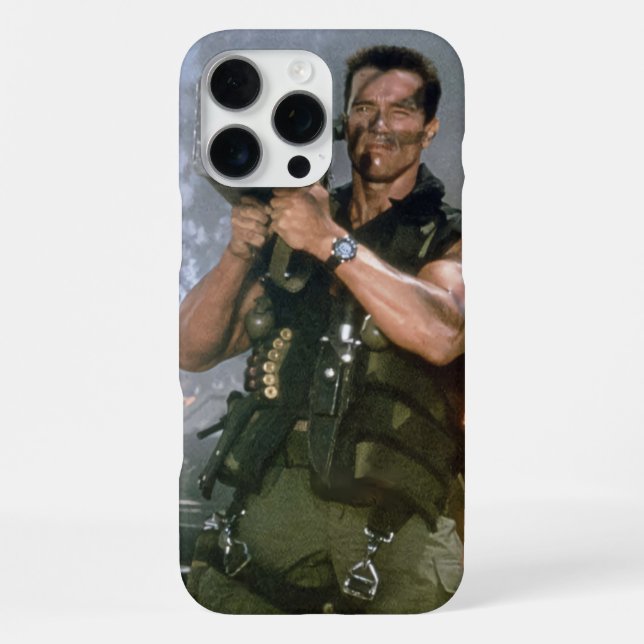 Arnold Schwarzeneger Rocket Shoot iPhone 16 Pro Max Hülle (Rückseite)