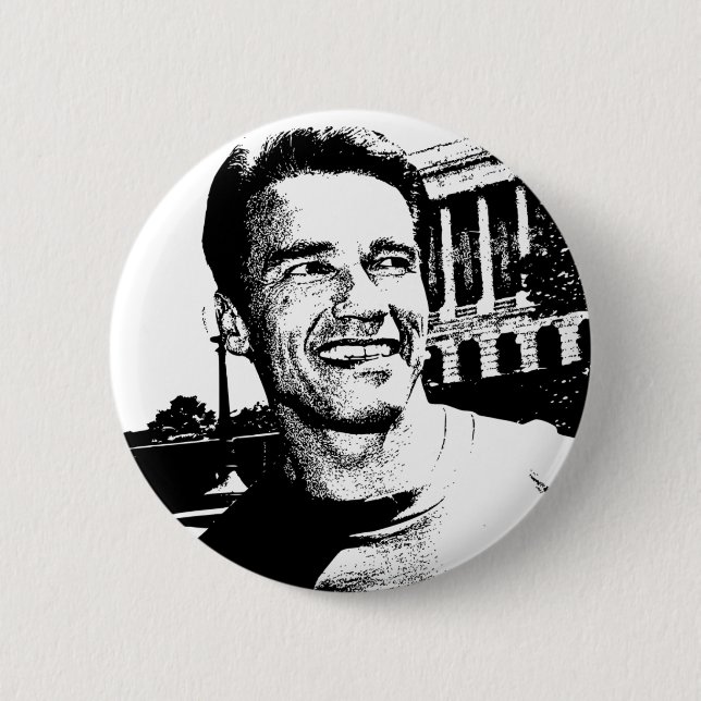 ARNOLD SCHWARZENEGGER BUTTON RACK ABZEICHEN (Vorderseite)