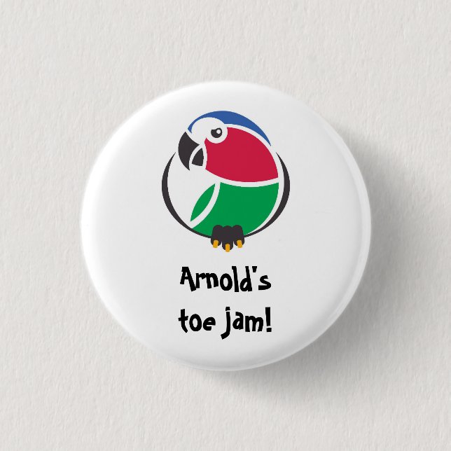 Arnold's toe jam! K'Barthan invective in colour Button (Vorderseite)