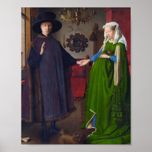 Arnolfini Portrait Painting by Jan Van Eyck Poster