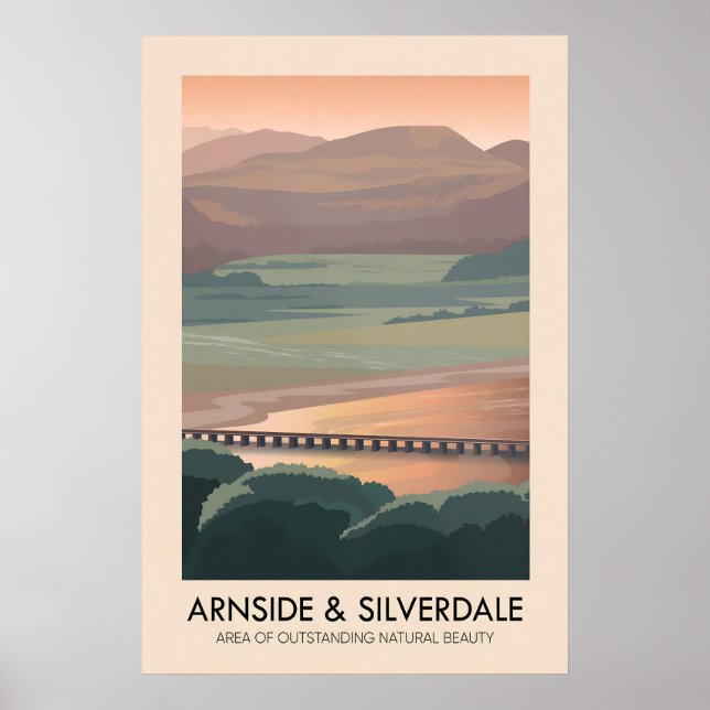 Arnside And Silverdale AONB Reiseplakat Poster (Vorne)