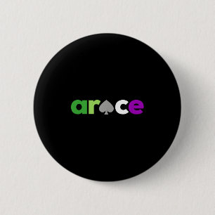 Aro Ace Pride Spade, Lgbt Aroace, Lgbtq Aromantic Button