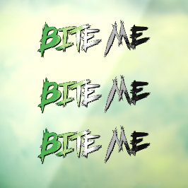 Aro Pride Bite Me Fensteraufkleber