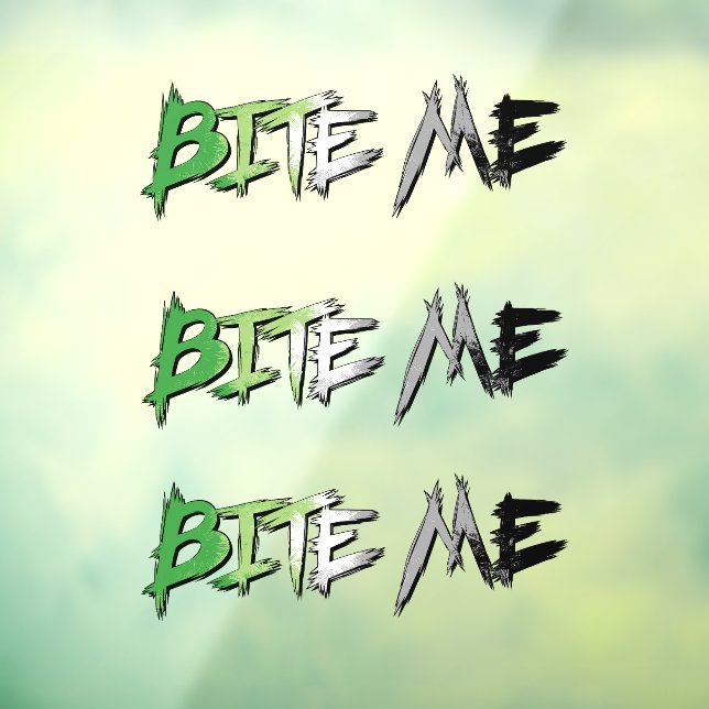 Aro Pride Bite Me Fensteraufkleber (Blatt 3)